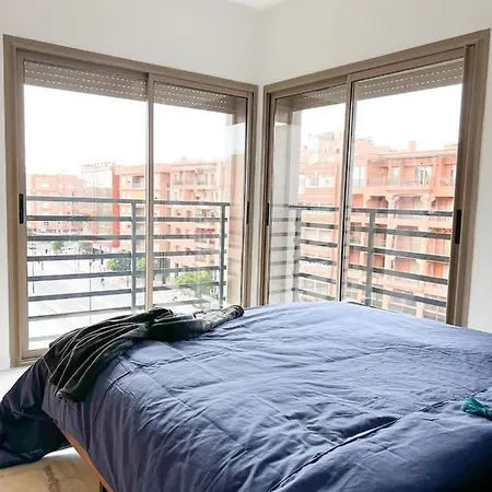 شقة New ! Unique Equipped Flat In The Heart Of Marrakech مراكش المظهر الخارجي الصورة
